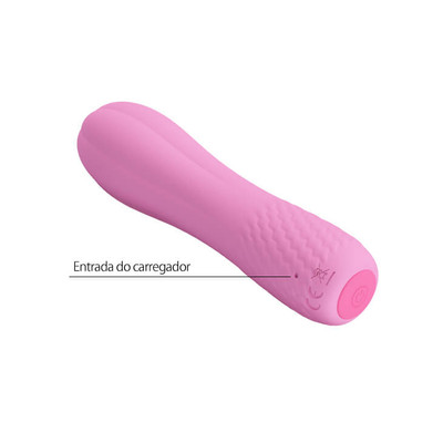 Foto 4 do produto Pretty Love Alice - Vibrador Recarregável com Extremidade Arredondada e 12 Modos de Vibração - 11,7 x 3 cm