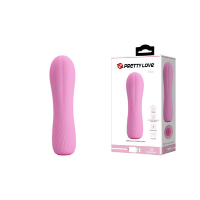 Foto 1 do produto Pretty Love Alice - Vibrador Recarregável com Extremidade Arredondada e 12 Modos de Vibração - 11,7 x 3 cm