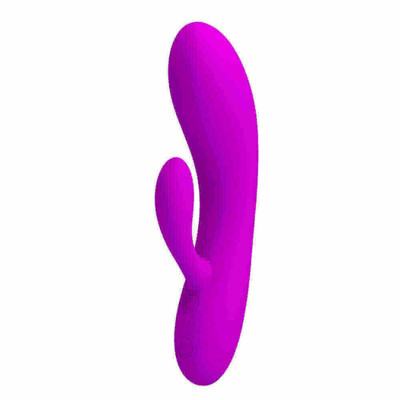 Foto 2 do produto Vibrador Flexível Estimulador de Ponto G e Clitóris Recarregável com 30 Modos de Vibração e Função Memória - Pretty Love Alvin - 11,5 x 3,6 cm