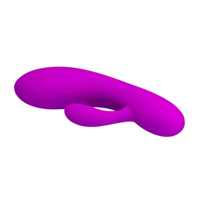 Foto 5 do produto Vibrador Flexível Estimulador de Ponto G e Clitóris Recarregável com 30 Modos de Vibração e Função Memória - Pretty Love Alvin - 11,5 x 3,6 cm