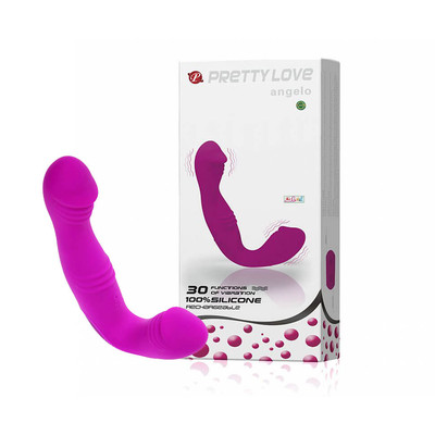 Vibrador Strapless Recarregável com 30 Modos de Vibração, à Prova D'Água - Pretty Love Angelo | 18,7 x 4,1 cm