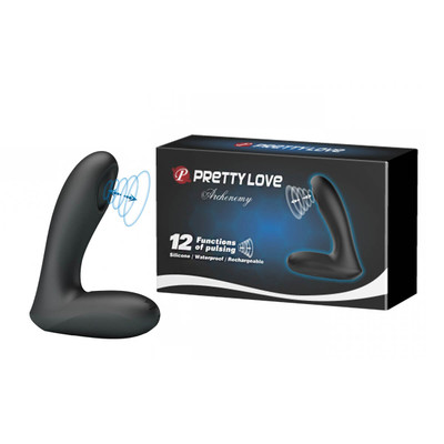 Estimulador de Próstata e Períneo em Silicone com 12 Modos de Pulsação Recarregáveis via Cabo USB - Pretty Love Archenemy | 8,8 x 3,2 cm