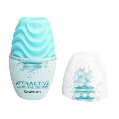 Foto 3 do produto Pretty Love Attractive - Masturbador Masculino em Formato de "Egg" com Textura Dupla - 8,4 x 4,6 cm
