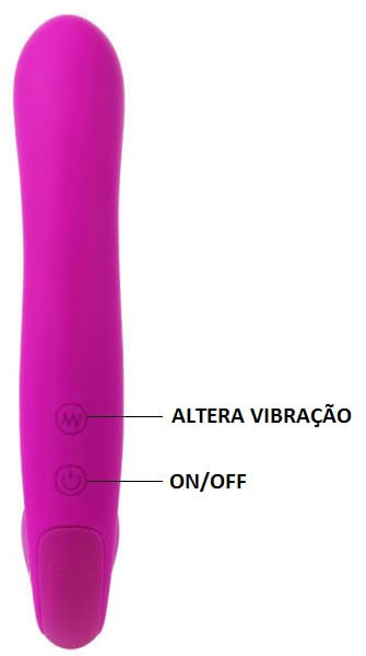 Vibrador Strapless Recarregável com  30 Variações de Vibração - Pretty Love Augus  | 21,5 x 3,5 cm - 3