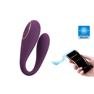 Foto 7 do produto Vibrador para Casal Recarregável com 12 Modos de Vibração, Aplicativo e Resistente à Água - Pretty Love August | Disponível em 2 Cores