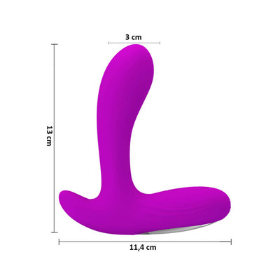 Foto 5 do produto Pretty Love Backie - Estimulador de Próstata e Períneo em Silicone Soft Touch com 30 Modos de Vibração - 10 x 3 cm | Disponível em 2 Cores