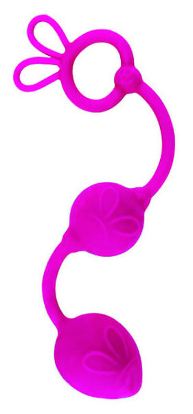Pretty Love Balls - Plug Anal em Soft Touch com 2 Esferas em Tamanhos Gradativos e Resistente à Água - 22,5 cm - 2
