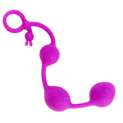 Foto 2 do produto Pretty Love Balls - Plug Anal em Soft Touch com 3 Esferas em Tamanhos Gradativos e Resistência à Água - 25,5 cm
