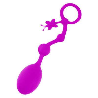 Foto 3 do produto Plug Anal em Soft Touch com 3 Esferas em Tamanhos Gradativos e Resistente à Água - Pretty Love Balls | 15 cm