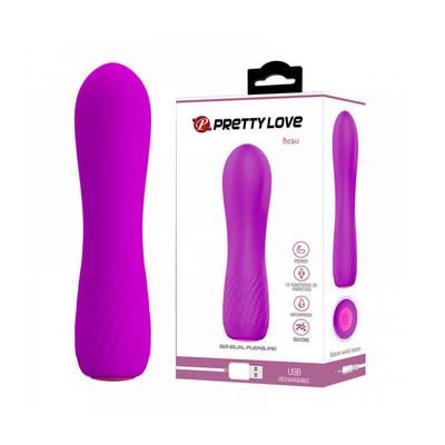 Foto 1 do produto Vibrador Estimulador de Ponto G Recarregável com 12 Modos de Vibração - Pretty Love Beau -11,8 x 3 cm