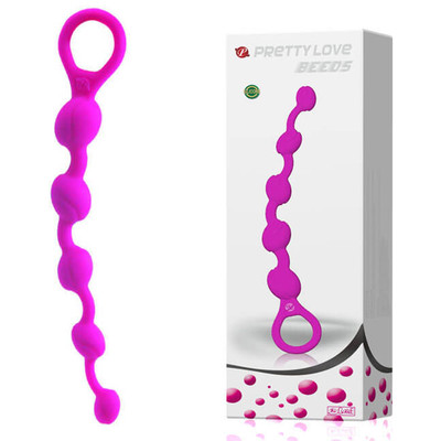 Pretty Love Beeds II - Cordão com 5 Bolas Tailandesas Graduais em Silicone