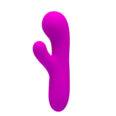 Foto 3 do produto Vibrador Estimulador de Clítoris e Ponto G em Silicone com 30 Modos de Vibração e Recarregável - Pretty Love Berger | 6,5 x 3,8 cm