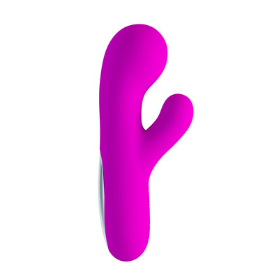 Foto 4 do produto Vibrador Estimulador de Clítoris e Ponto G em Silicone com 30 Modos de Vibração e Recarregável - Pretty Love Berger | 6,5 x 3,8 cm