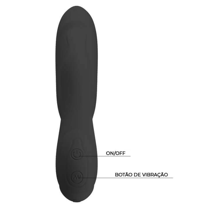 Vibrador Estimulador de Ponto G e Clítoris Recarregável em Silicone com 30 Modos de Vibração - Pretty Love Bliss | 12,4 x 3,6 cm | Disponível em 2 Cores - 5