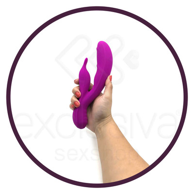Foto 13 do produto Vibrador Estimulador de Ponto G e Clítoris Recarregável em Silicone com 30 Modos de Vibração - Pretty Love Bliss | 12,4 x 3,6 cm | Disponível em 2 Cores