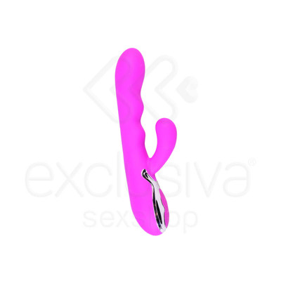 Foto 4 do produto Pretty Love Body Shock - Vibrador Estimulador de Ponto G e Clítoris Recarregável com 10 Modos de Vibração - 22 x 3,5 cm