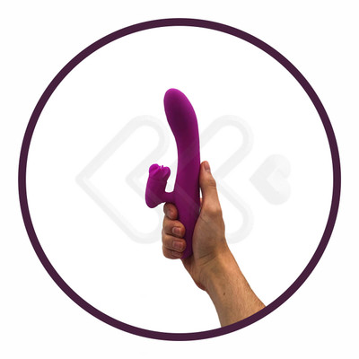 Foto 6 do produto Pretty Love Buck - Vibrador de Ponto G Recarregável com Estimulador Clitoriano Rotativo, 4 Funções de Rotação e 7 Funções de Vibração, a Prova D'Água - 20,5 x 3,5 cm