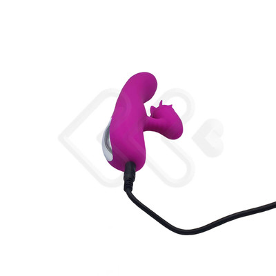 Foto 5 do produto Pretty Love Buck - Vibrador de Ponto G Recarregável com Estimulador Clitoriano Rotativo, 4 Funções de Rotação e 7 Funções de Vibração, a Prova D'Água - 20,5 x 3,5 cm