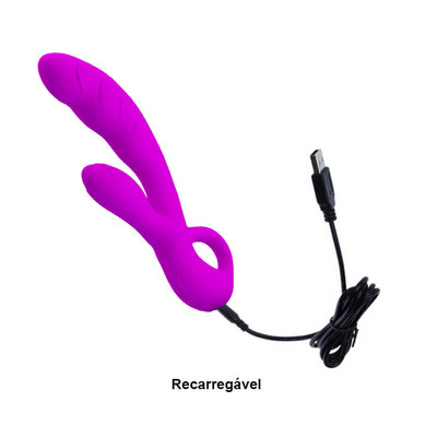 Foto 6 do produto Pretty Love Budding - Vibrador Estimulador de Ponto G e Clítoris Recarregável em Silicone com 29 Modos de Vibração - 13,4 x 3,9 cm