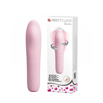 Foto 1 do produto Vibrador Simulador de Sexo Oral Feminino Recarregável com 4 Modos de Rotação e 4 Modos de Vibração - Pretty Love Burke - 17 x 3,6 cm | Disponível em 2 Cores