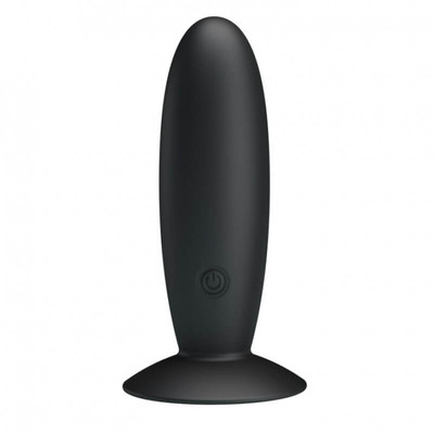 Foto 1 do produto Pretty Love Butt Plug Massager - Plug Anal em Soft Touch com Ventosa e 12 Modos de Vibração - 10 x 3 cm