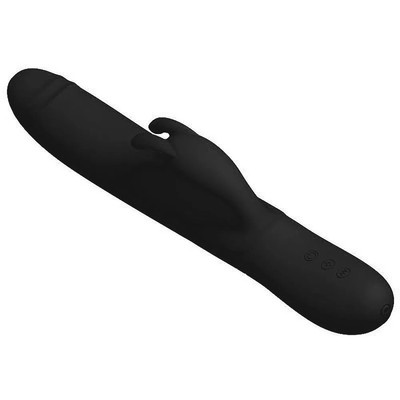 Foto 2 do produto Vibrador Recarregável com Estimulador Clitoriano em Forma de Coelho, 4 Funções de Rotação que Simulam Movimentos de Vai e Vem e 7 Vibrações - Pretty Love Byron | Disponível em 2 Cores