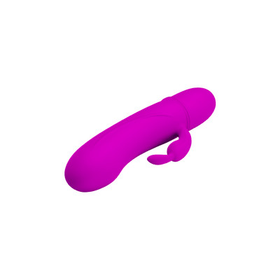 Foto 5 do produto Vibrador de Ponto G com Estimulador Clitoriano em Silicone, 10 Modos de Vibração e Resistência a Água - Pretty Love Caesar | 11,7 x 2,5 cm | Disponível em 2 Cores