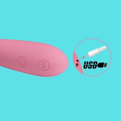 Foto 3 do produto Vibrador Massageador Recarregável em Silicone com 12 Modos de Vibração e Função Memória - Pretty Love Cornelius II | 14 x 3,8 cm