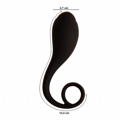 Foto 4 do produto Pretty Love Carl - Plug Anal em Soft Touch com Vibração Única - 9,5 x 2,7 cm | Cor: Preto