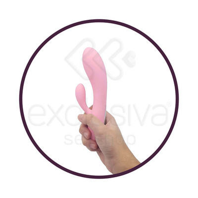 Vibrador Estimulador de Ponto G e Clítoris em Silicone com 30 Modos de Vibrações - Pretty Love Carol - 17 x 3,5 cm