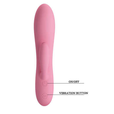 Foto 6 do produto Vibrador Estimulador de Ponto G e Clítoris em Silicone com 30 Modos de Vibrações - Pretty Love Carol - 17 x 3,5 cm