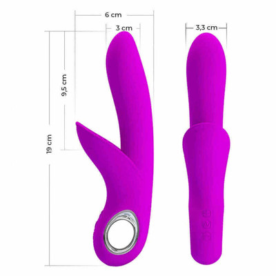 Foto 6 do produto Vibrador Flexível Estimulador de Ponto G e Clítoris com 7 Modos de Vibração com 5 Intensidades e Função Memória - Pretty Love Carol | Disponível em 2 Cores