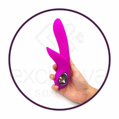 Foto 7 do produto Vibrador Flexível Estimulador de Ponto G e Clítoris com 7 Modos de Vibração com 5 Intensidades e Função Memória - Pretty Love Carol | Disponível em 2 Cores