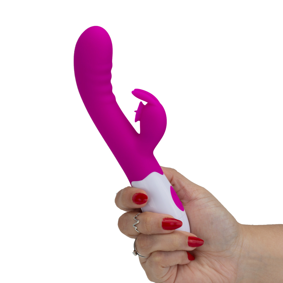 Vibrador de Ponto G com Língua Estimuladora de Clitóris e 30 Níveis de Vibração - Pretty Love Cerberus | 10,1 x 3,2 cm | Disponível em 2 Cores - 7