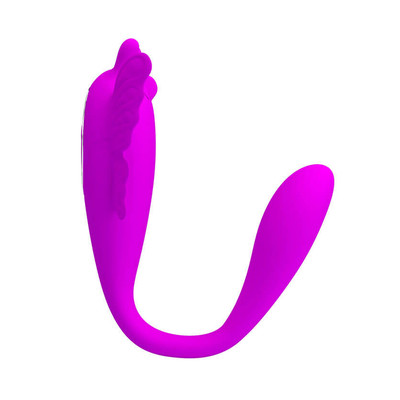 Foto 4 do produto Vibrador de Casal Recarregável em Silicone com 12 Modos de Vibração e Controle Sem Fio - Pretty Love Chimera - 9,4 x 2,8 cm