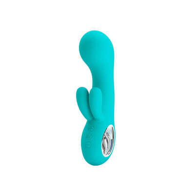 Foto 9 do produto Vibrador Estimulador de Ponto G e Clítoris em Silicone com 7 Modos de Vibração e Recarregável - Pretty Love Chris | 9 x 3,8 cm | Disponível em 2 Cores