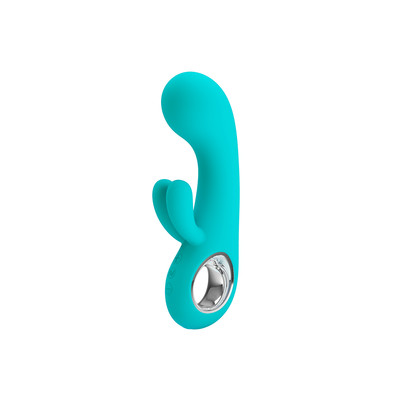 Foto 10 do produto Vibrador Estimulador de Ponto G e Clítoris em Silicone com 7 Modos de Vibração e Recarregável - Pretty Love Chris | 9 x 3,8 cm | Disponível em 2 Cores