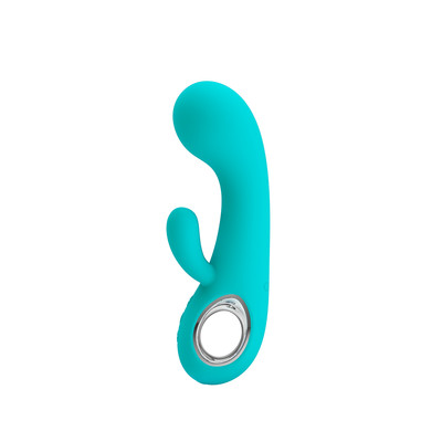 Foto 7 do produto Vibrador Estimulador de Ponto G e Clítoris em Silicone com 7 Modos de Vibração e Recarregável - Pretty Love Chris | 9 x 3,8 cm | Disponível em 2 Cores