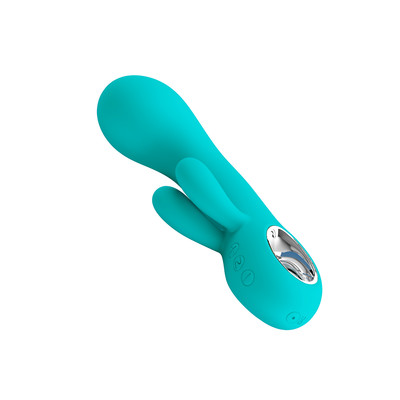 Foto 8 do produto Vibrador Estimulador de Ponto G e Clítoris em Silicone com 7 Modos de Vibração e Recarregável - Pretty Love Chris | 9 x 3,8 cm | Disponível em 2 Cores