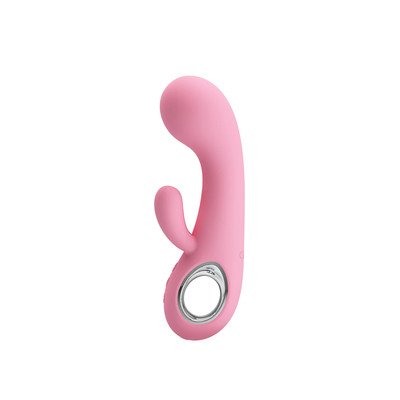 Foto 3 do produto Vibrador Estimulador de Ponto G e Clítoris em Silicone com 7 Modos de Vibração e Recarregável - Pretty Love Chris | 9 x 3,8 cm | Disponível em 2 Cores