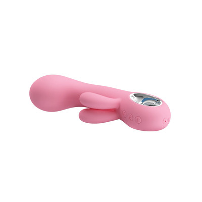 Foto 4 do produto Vibrador Estimulador de Ponto G e Clítoris em Silicone com 7 Modos de Vibração e Recarregável - Pretty Love Chris | 9 x 3,8 cm | Disponível em 2 Cores