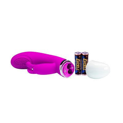 Foto 4 do produto Vibrador Rabbit com 7 Modos de Vibração, Esfera Estimuladora e Cerdas - Pretty Love Christ | 10,5 x 3,5 cm | Disponível em 2 Cores