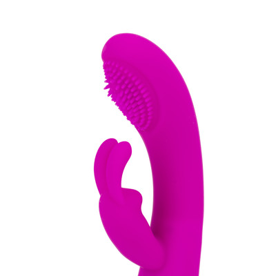 Foto 5 do produto Vibrador Rabbit com 7 Modos de Vibração, Esfera Estimuladora e Cerdas - Pretty Love Christ | 10,5 x 3,5 cm | Disponível em 2 Cores
