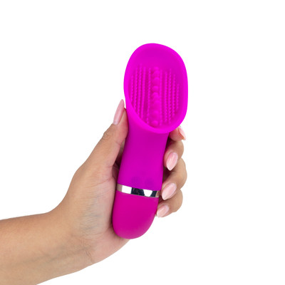 Vibrador em Silicone com Cerdas Estimuladoras, 30 Modos de Vibração e Resistência à Água - Pretty Love Claude | 16,3 x 5,5 cm