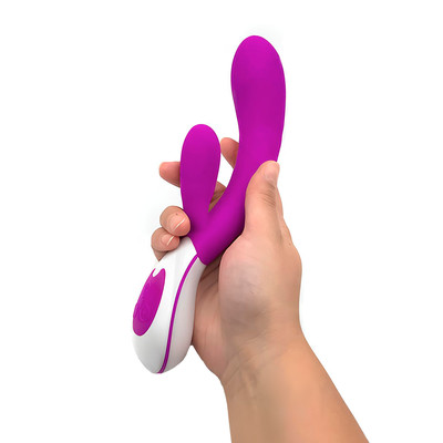 Vibrador Estimulador de Ponto G e Clítoris Recarregável em Silicone Soft Touch com 12 Modos de Vibração - Pretty Love Colby | 11,5 x 3,4 cm