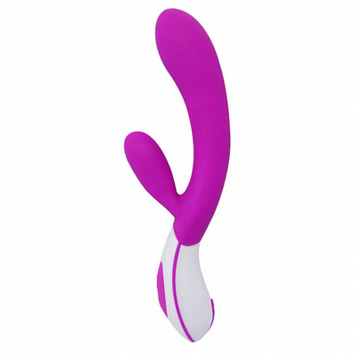 Foto 2 do produto Vibrador Estimulador de Ponto G e Clítoris Recarregável em Silicone Soft Touch com 12 Modos de Vibração - Pretty Love Colby | 11,5 x 3,4 cm