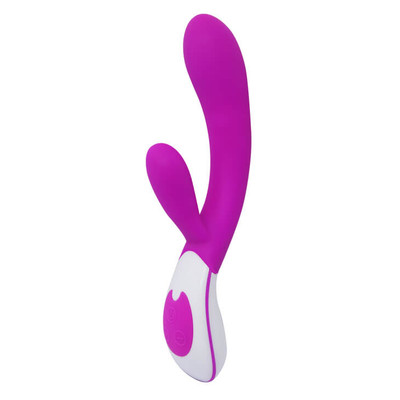 Foto 3 do produto Vibrador Estimulador de Ponto G e Clítoris Recarregável em Silicone Soft Touch com 12 Modos de Vibração - Pretty Love Colby | 11,5 x 3,4 cm