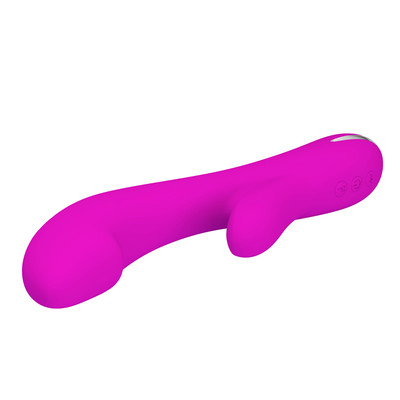 Foto 4 do produto Vibrador Estimulador de Ponto G e Clítoris em Silicone com Aquecimento e 12 Modos de Vibração - Pretty Love Cornelius | 10,5 x 3,5 cm
