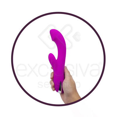 Vibrador Estimulador de Ponto G e Clítoris em Silicone com Aquecimento e 12 Modos de Vibração - Pretty Love Cornelius | 21,5 x 3,5 cm