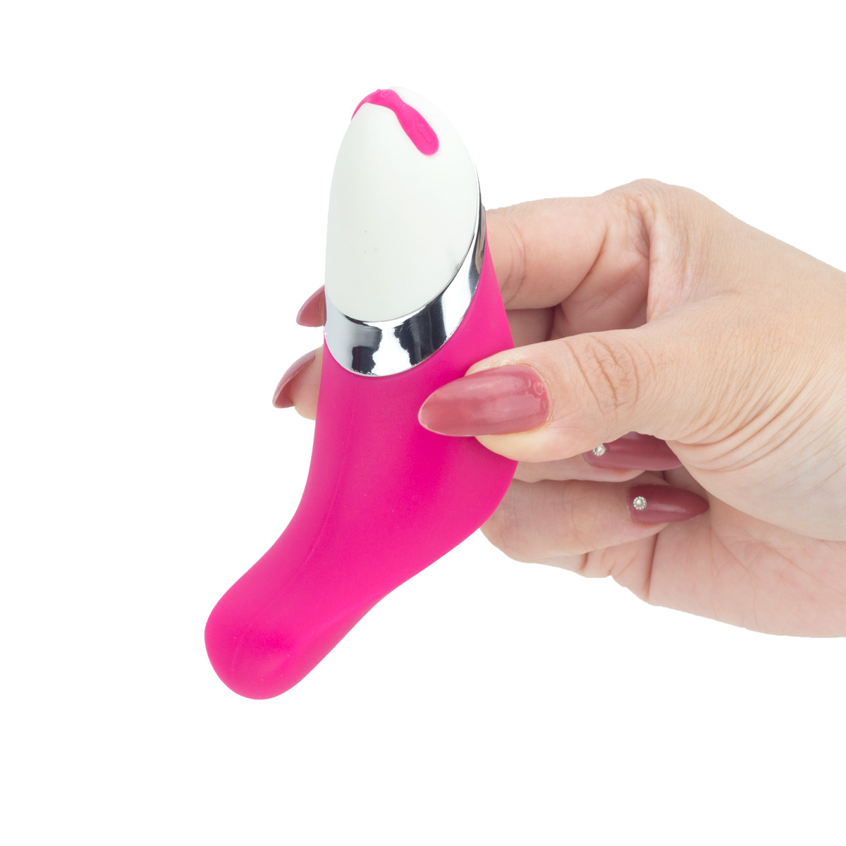 Estimulador de Clítoris em Silicone com Formato Anatômico, 12 Modos de Vibração, Níveis de Intensidade e Recarregável - Pretty Love Cute | 8,5 x  2,5 cm - 6